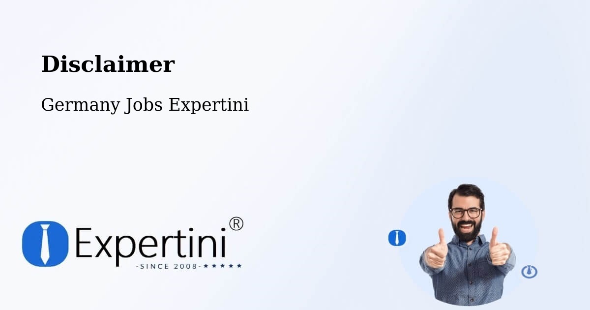 Disclaimer – Halver - Germany Jobs Expertini