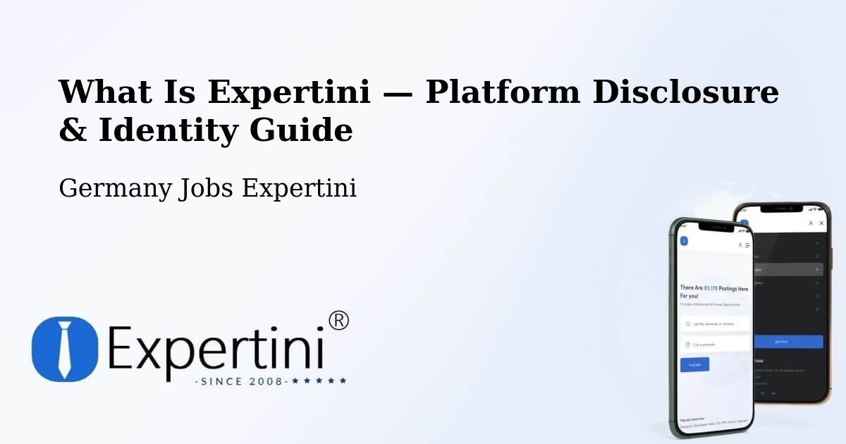 What Is Expertini — Platform Disclosure & Identity Guide – Halver